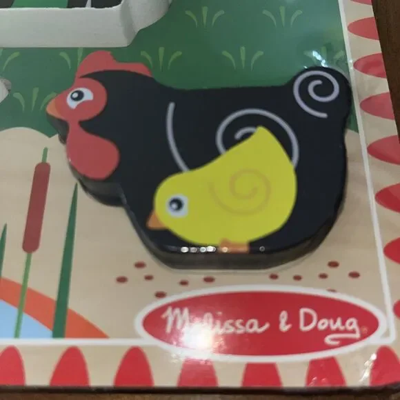 Melissa & Doug Farm Animals Wooden Chunky Puzzle New Sealed - Picture 3 of 6